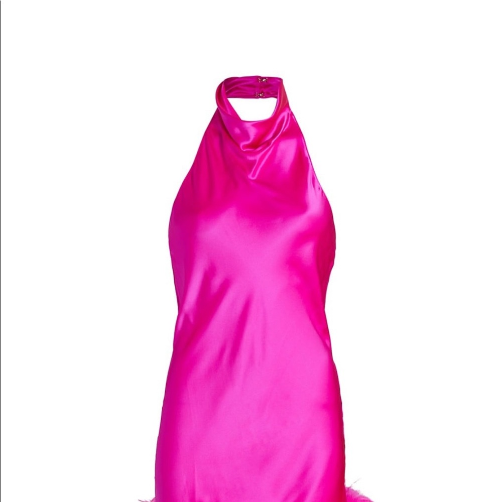 Amanda Uprichard Lunaria mini Dress in Hot Pink Light size extra small